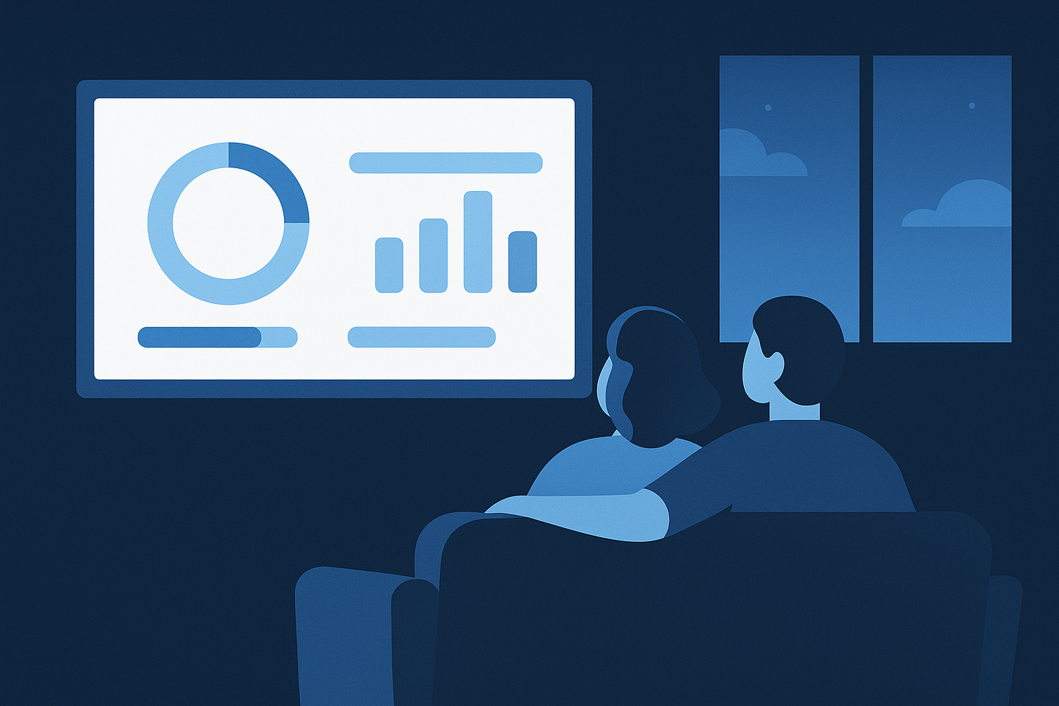 Abstrakter Weg in eine entspannte finanzielle Zukunft